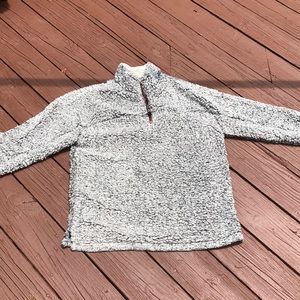 True grit Sherpa zip pullover